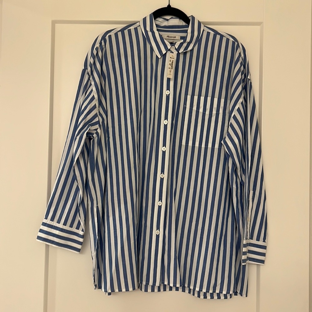 NWT Madewell Long Sleeve Button-up